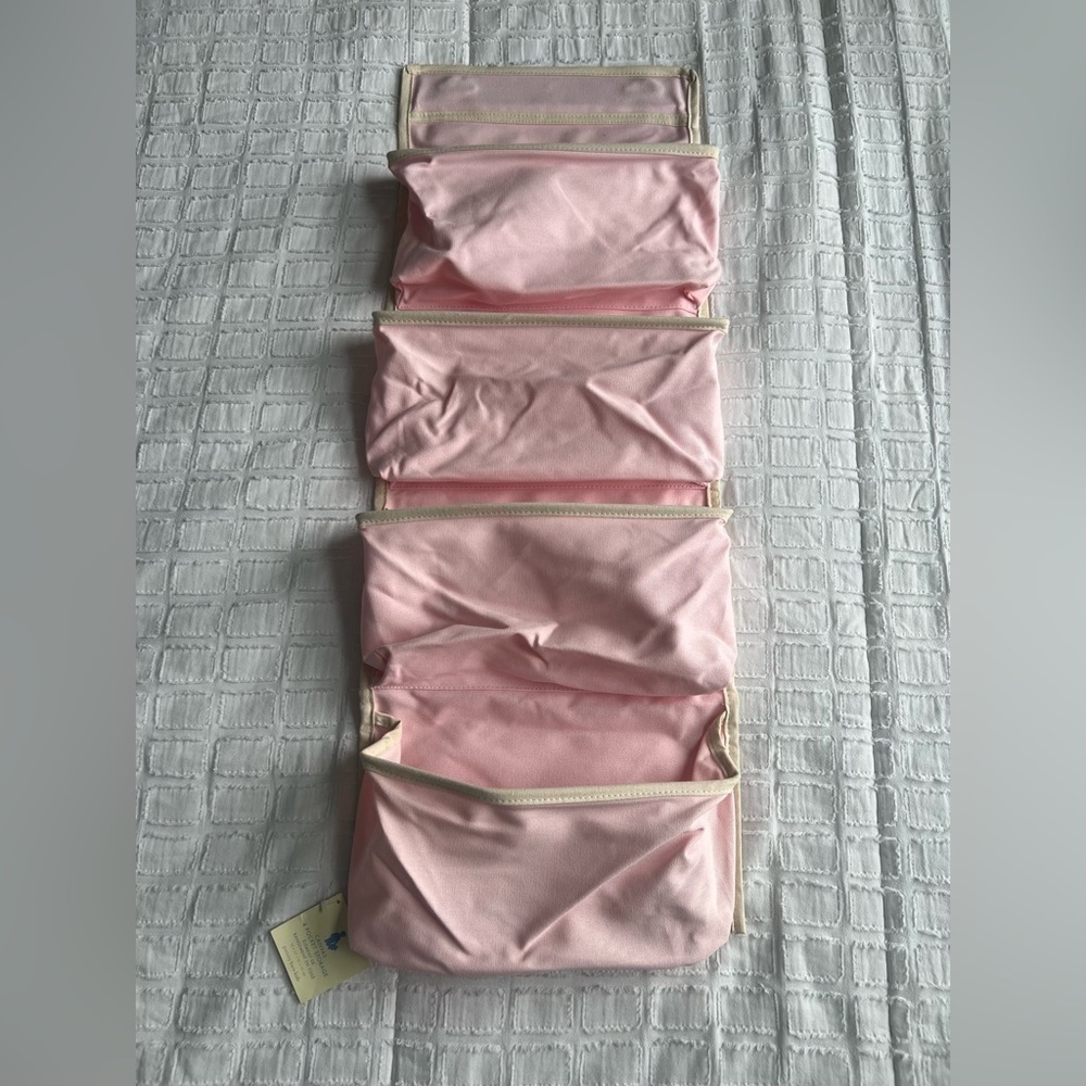 Pottery Barn Kids Canvas 4 Pocket Hanging Storage Pink NWT